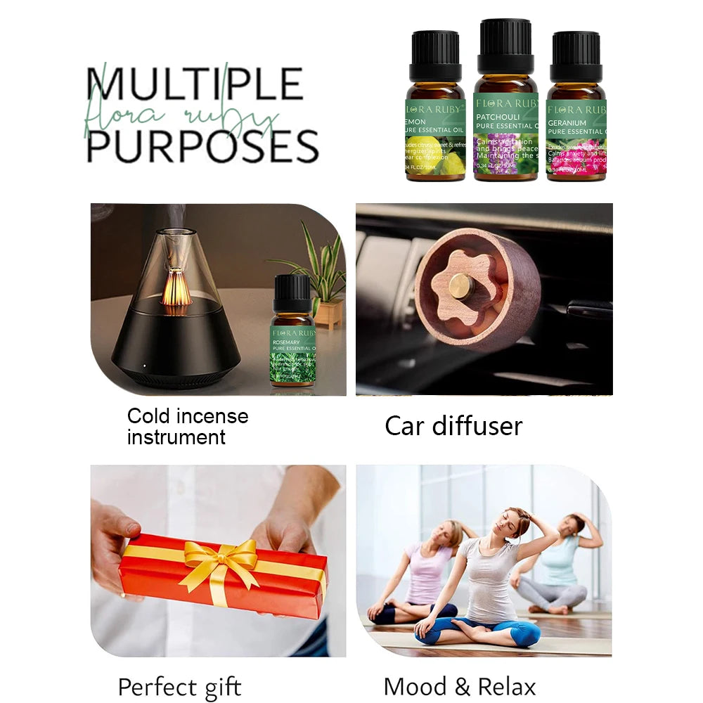 Pure Botanical Essential Oils Collection