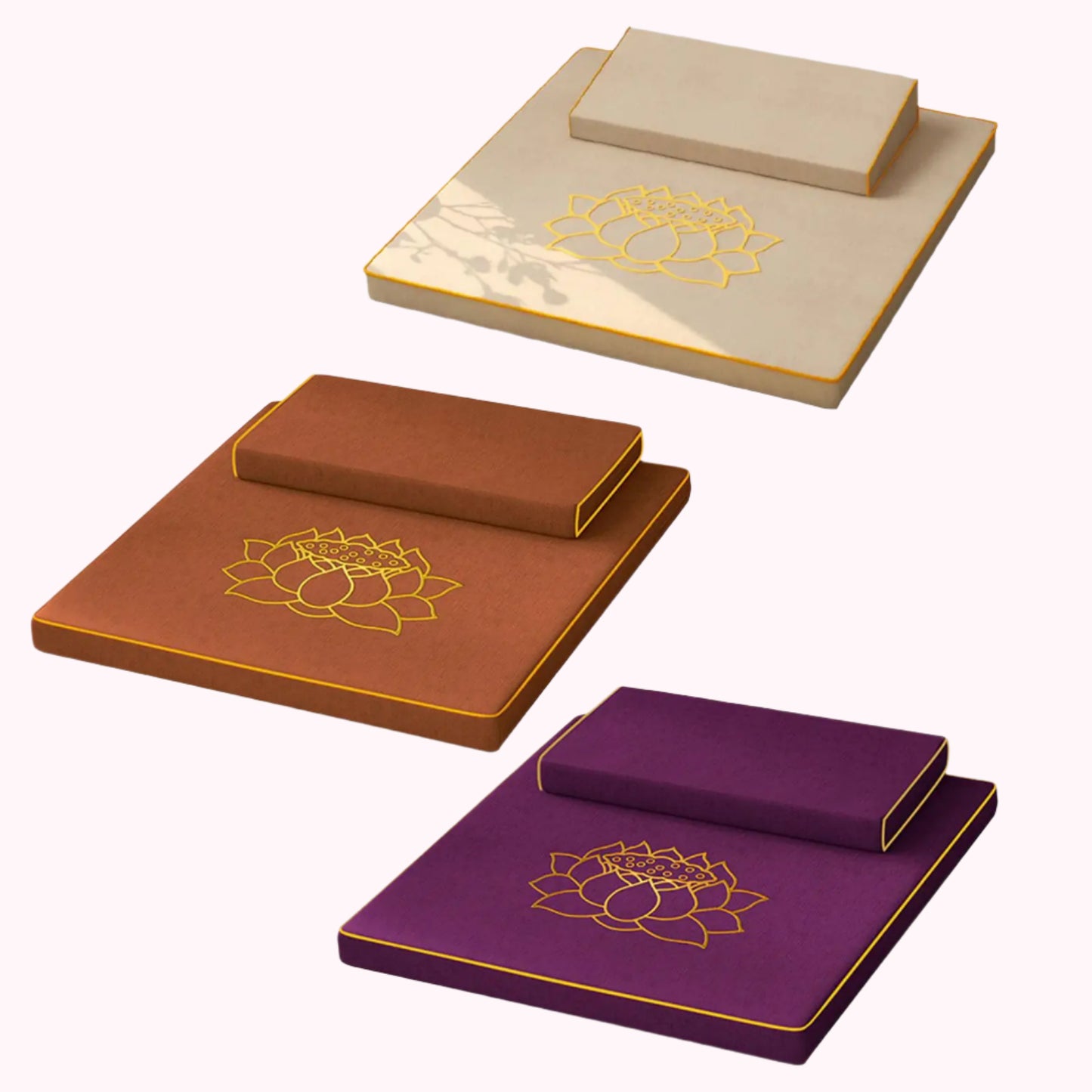 Inner Harmony Yoga Mat & Cushion Set